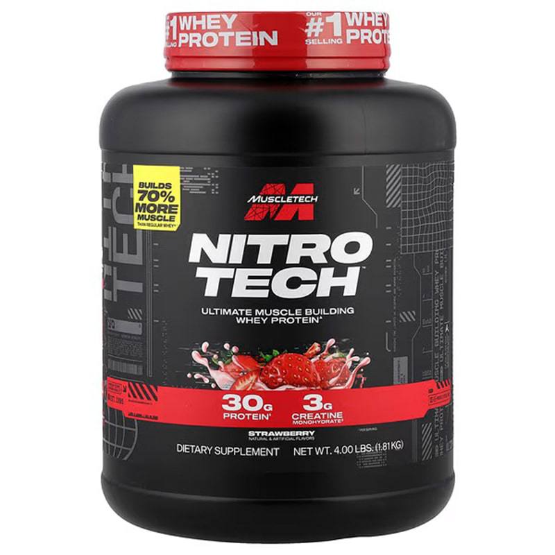 مکمل پروتئین وی نیتروتک ماسل تک 1.8 کیلو MuscleTech Nitro Tech Whey Protein